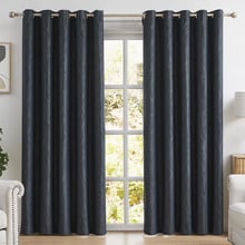 Thornton Swirl Room Darkening Eyelet Curtains (Set of 2)